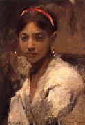 John Singer Sargent Head of a Capri Girl oil